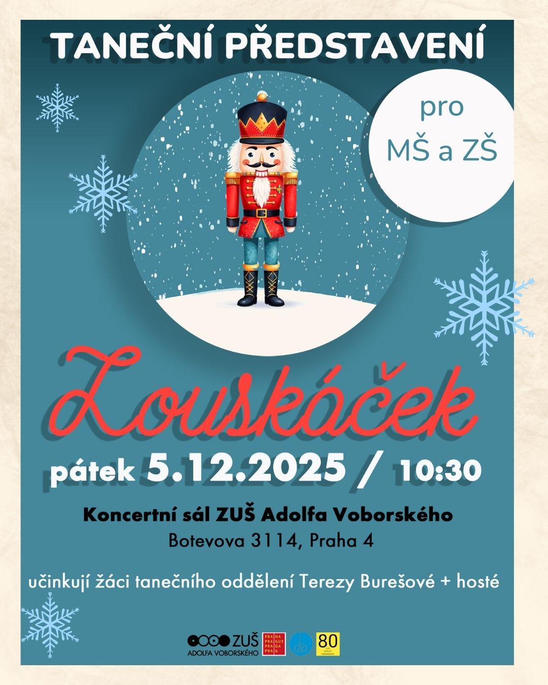 Mikulášské představení pro MŠ a ZŠ - děti tančí dětem - 5. 12. 2025