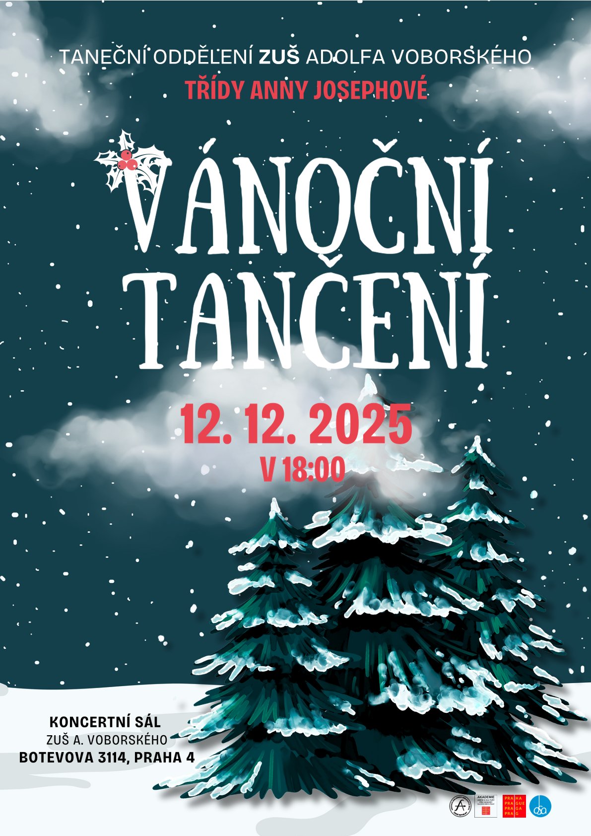 Vánoční tančení - vystoupení tanečního oboru - 12. 12. 2025 od 18 hodin