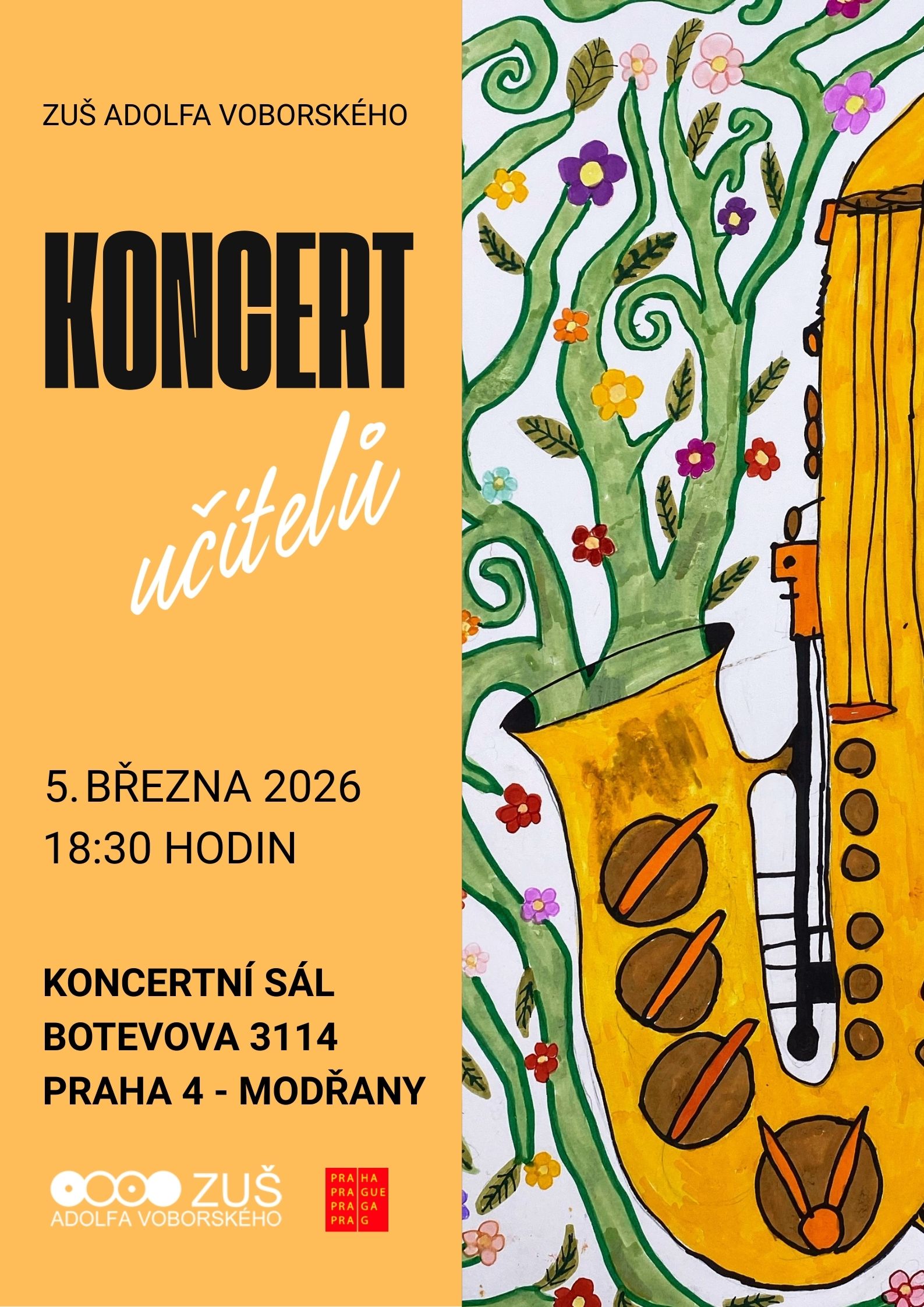 Koncert učitelů - 5. března 2026 od 18.30 hodin - záznam koncertu 